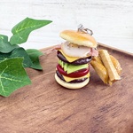 ☺チャーム付き☆スペシャルハンバーガーとメロンソーダのバッグチャーム
