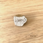 コーヒーカップブローチ*
