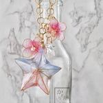 （訳あり）春空の星と桜のバッグチャーム（Bag charm of spring and star）
