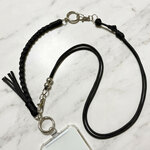 【ブラック】スマホストラップ 3way(ショルダー/ハンド/ネック) ss16 ＊送料無料＊