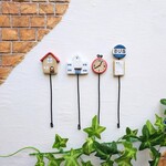 ミニピック3本セット＊立水栓＆時計&バス停ピック＊多肉寄せ植えの飾りに
