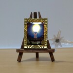 まほうの額縁ステッキで灯る〜月夜のうさぎ〜「光るミニチュアL E Dライト」