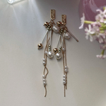 2pcs)2344)大人気商品再入荷しました♡）淡水パールタッセル)clear)#5c