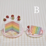 苺のレインボーケーキのセット（パステル）B
