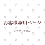 お客様専用ページ(いちごヘアゴム)