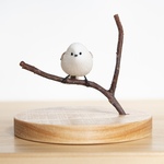 シマエナガ　単体【部屋の中で野鳥観察シリーズ】