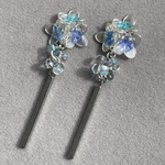 3色紫陽花ꕤ.｡ピアス イヤリング