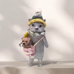 no.419 グレー猫さんと熊さん