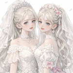 【双子 花嫁White】可愛子ちゃん