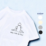 Tシャツ「散歩の途中で」ホワイト