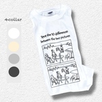 １４・Tシャツ「まちがい探し　キャンプ」ホワイト