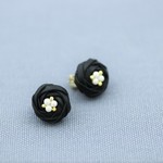 [新作]お花結び＊レザーイヤリング＊Mサイズ