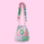 ◯おとぎ靴 × haduki comkom　ふりふりがま口ショルダーバッグ