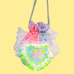 ◯おとぎ靴 × haduki comkom　ふりふり丸底ショルダーバッグ