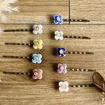 レトロな雰囲気がかわいい美濃焼のお花のヘアピン