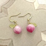 337.再々販　完熟桃のピアス