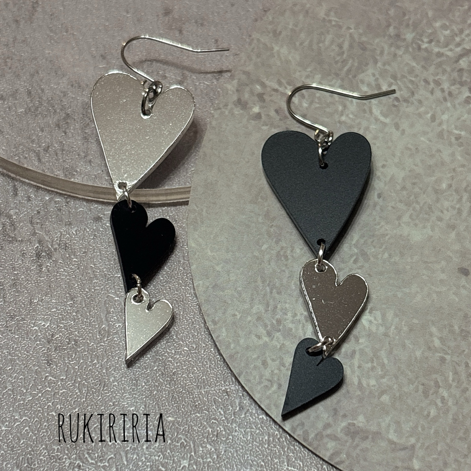 RUKIRIRIA #712 引き紐×ブルータッセルピアス 大ぶりピアス 大ぶり