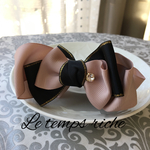 【再販】トリプルリボン♡ブラック＆ベージュ