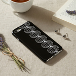 ＊iPhone / Android＊玉ねぎ オニオン モノトーンカラー 北欧 スマホケース/スマホカバー 側面印刷 ハードカバー