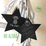 Ho aloha ﾒｯｾｰｼﾞｳｯﾄﾞオーナメント