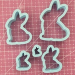 うさぎ型クッキー型5個セット