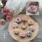 (風呂敷ラッピング)卒業式🎓あんフラワー&学帽クマさん🐻まんじゅう　食べられるお花！あんこのお花！和菓子贈り物　高級ギフト