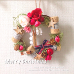 Xmas☆miniリース（リボン）