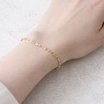 自分だけのぴったりサイズ◎つけっぱなしOK ペタルチェーンのブレスレット　サージカルステンレス　春　金属アレルギー対応　ゴールド　シルバー　プチギフト　父の日　ギフト　ブレスレット　チェーン　華奢