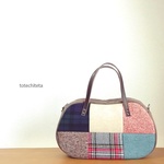  そらまめバッグ(wool patch -various-)