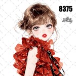 original sticker « no.8375 »     //     人物ステッカー オリジナルステッカー オリジナル人物ステッカー ステッカー cotton melody