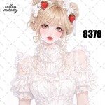original sticker « no.8378 »     //     人物ステッカー オリジナルステッカー オリジナル人物ステッカー ステッカー cotton melody