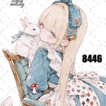 original sticker « no.8446 »     //     人物ステッカー オリジナルステッカー オリジナル人物ステッカー ステッカー cotton melody