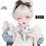 original sticker « no.8450 »     //     人物ステッカー オリジナルステッカー オリジナル人物ステッカー ステッカー cotton melody
