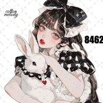 original sticker « no.8462 »     //     人物ステッカー オリジナルステッカー オリジナル人物ステッカー ステッカー cotton melody