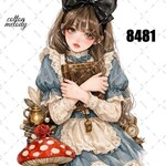 original sticker « no.8481 »     //     人物ステッカー オリジナルステッカー オリジナル人物ステッカー ステッカー cotton melody