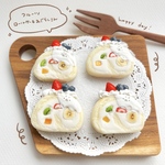 ┆新作┆あざらしさんのフルーツロールケーキキーホルダー