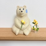 春の訪れを告げるミモザ　ミモザリース　3個セット　しろくま貯金箱　ノルディカニッセ　黄色いポンポン　