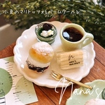 ミニチュアスイーツ　小豆のマリトッツォ&バームクーヘン