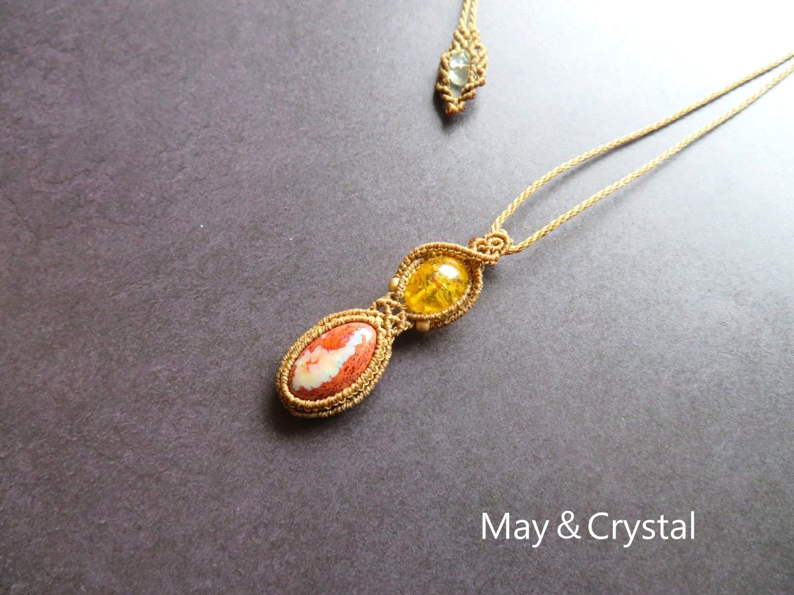 カンテラオパール＆アンバーペンダント - May&Crystal GALLERY | minne