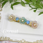 桜ジュエルバレッタ(青)