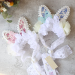 【お得なset 販売 】　... le lapin du bonheur/"しあわせのうさぎさん"  2wayヘッドドレス 【完成品　即納可能です】
