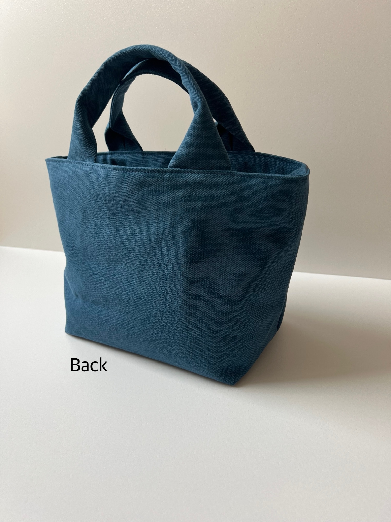 新色◇インド刺繍リボンと帆布のくったりトート◇blueflower×cerulean
