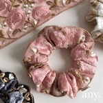 21日(土)21時🕘〜販売！new🌿インド刺繍リボン♡華やかシュシュ⑩✨ 2,200円