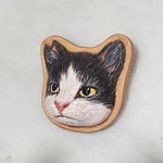 『さくら猫』ブローチ