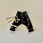 〚受注製作〛ペンキ柄サルエルパンツ【黒】《オビツ11標準/脚長/ピコドー9/10/YMY11修正版》