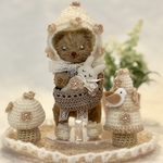 【ハンドメイド】12cm_夢見るベアセット 【テディベア】