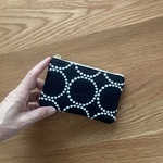 mina  perhonen tambourine タンバリン　カスタムサイズ　ミニポーチ　ミナペルホネンの 刺繍生地