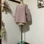 リネン　桜色ブラウス💕