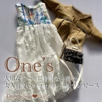 3/25 入荷　¥2,450  大人可愛いラッセルレースのワンピースセット　　　　　　　　　　　　　　　　　　　　　　　　　　　　　　　　　　　　22cmドール服　
