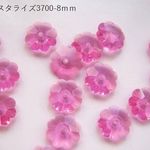 クリスタライズ(スワロフスキー)/＃3700-8mm/ローズ6ヶ(@369)